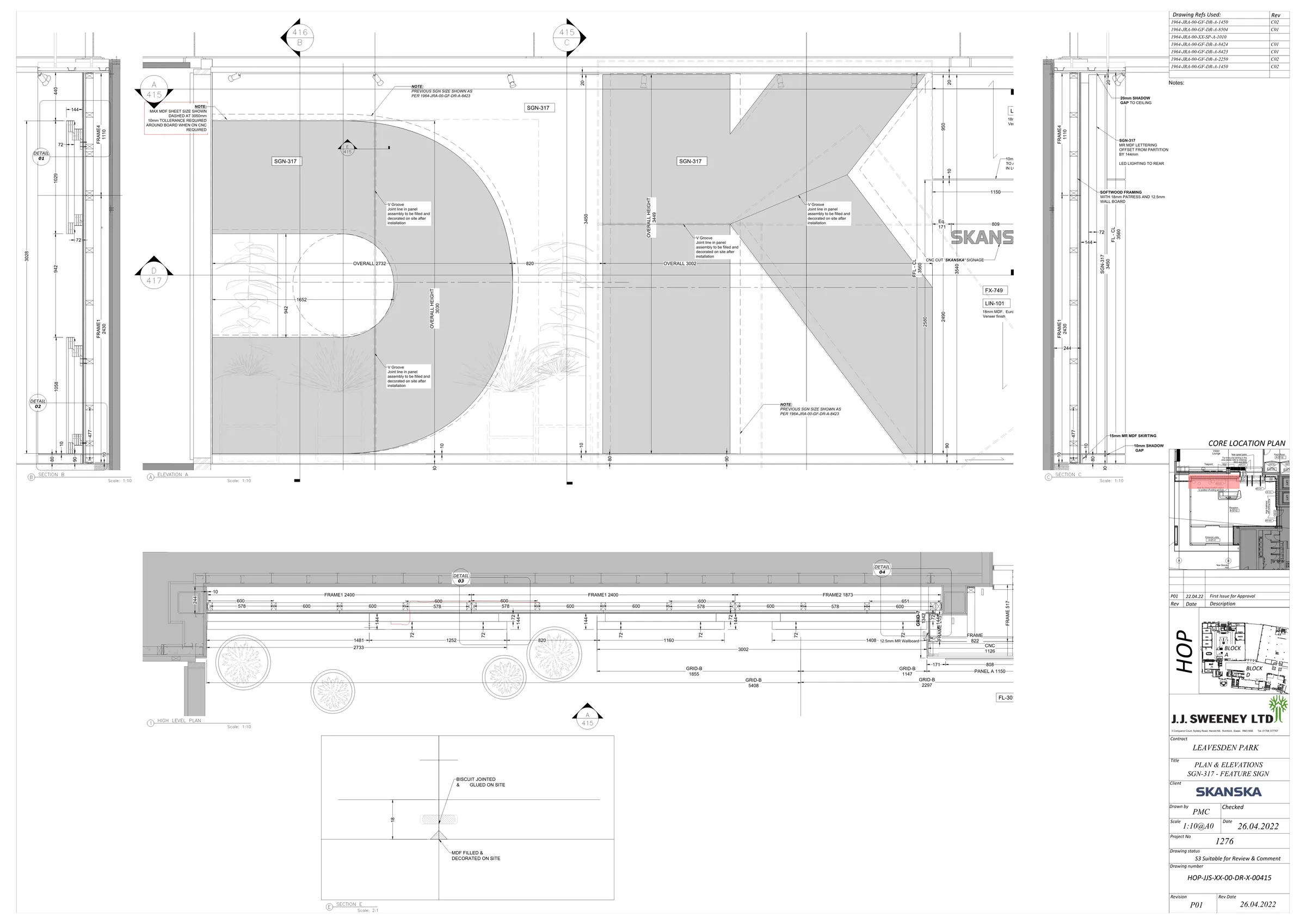 Feature walls