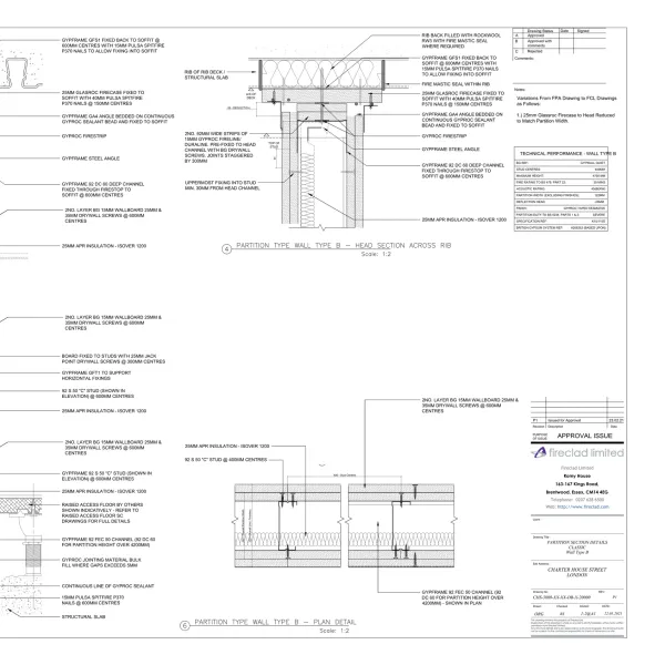 Wall Types CAD drawing